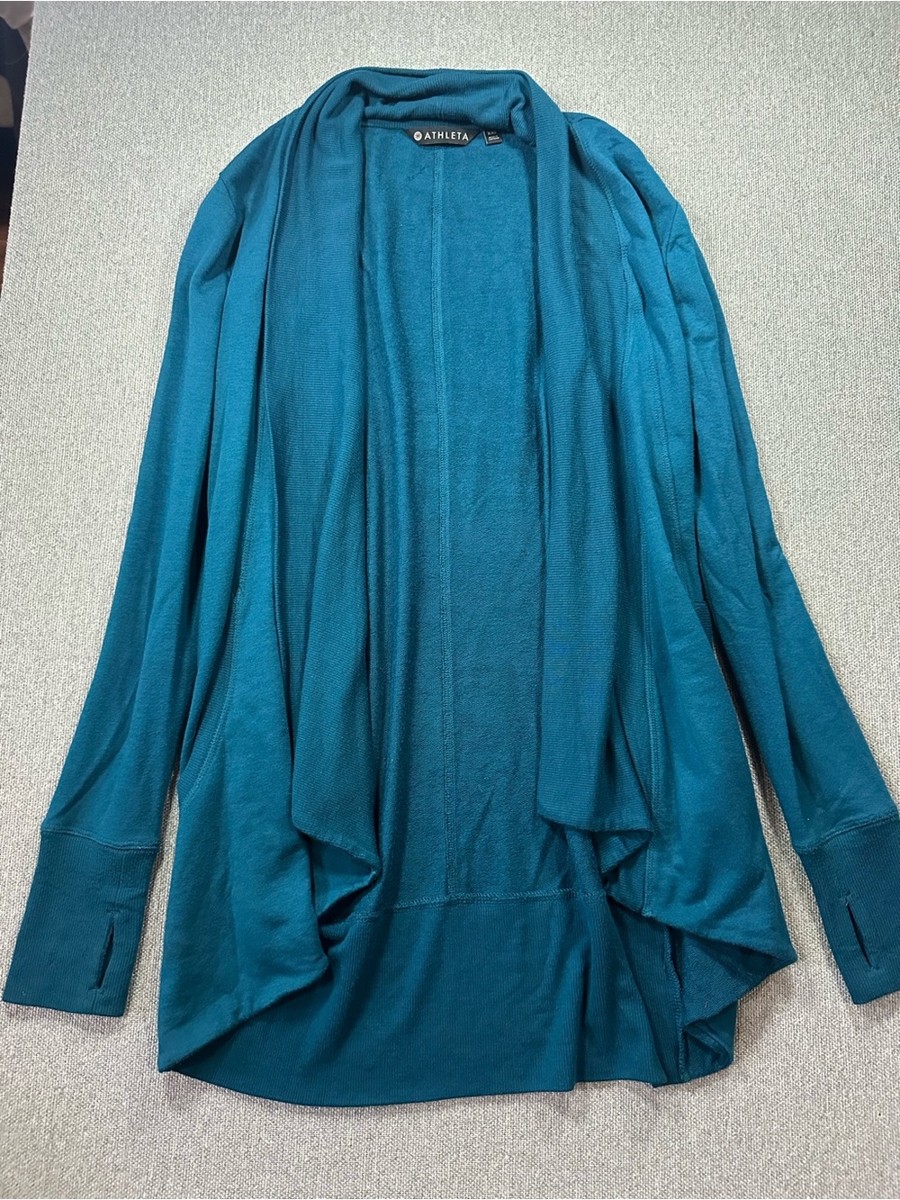 Athleta teal cardigan